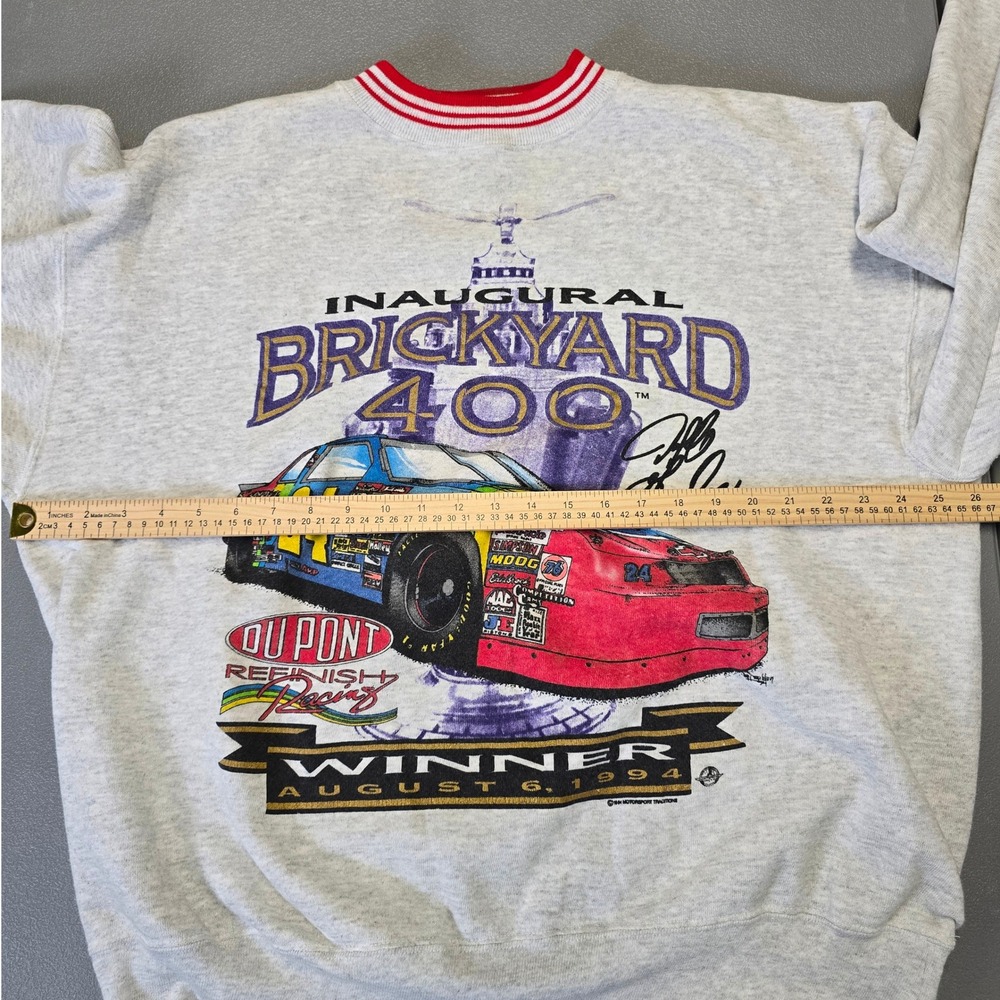 Vintage 1994 Jeff Gordon Brickyard 400 Winner Crewneck Sweatshirt XXL USA - Picture 5 of 9
